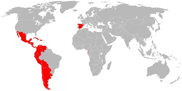 Resultado de imagen de Países de lengua castellana